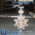 Didtek Triple Offset Lug Type Blow-our Proof Shaft Stainless Steel Butterfly Valve